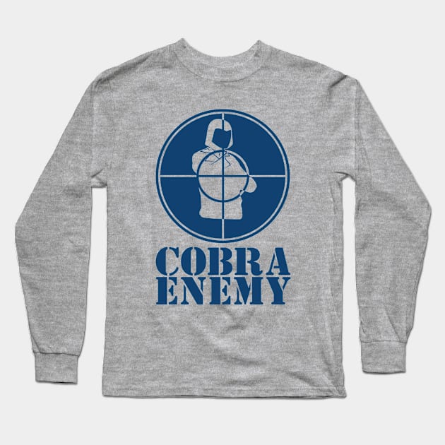 Cobra Enemy – Blue Long Sleeve T-Shirt by Jamspeed